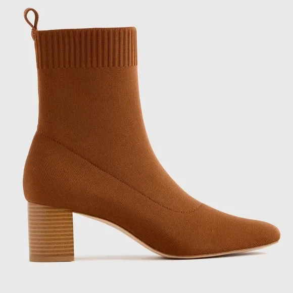 NWT Quince Eco Knit Heeled Booties - Picture 4 of 8